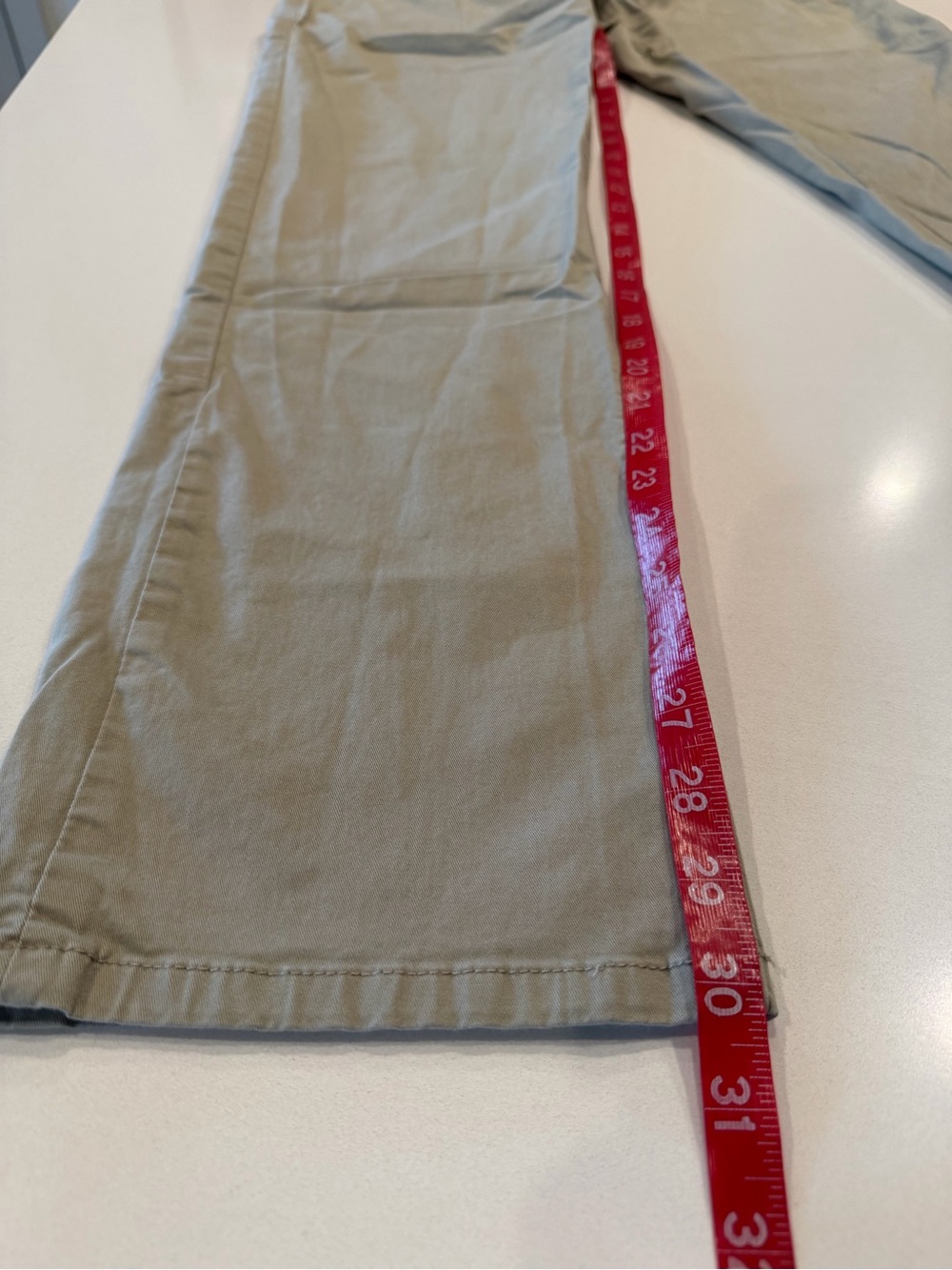 English Laundry Khaki Stretch Straight-Leg Pants Size 36 - Picture 8 of 9